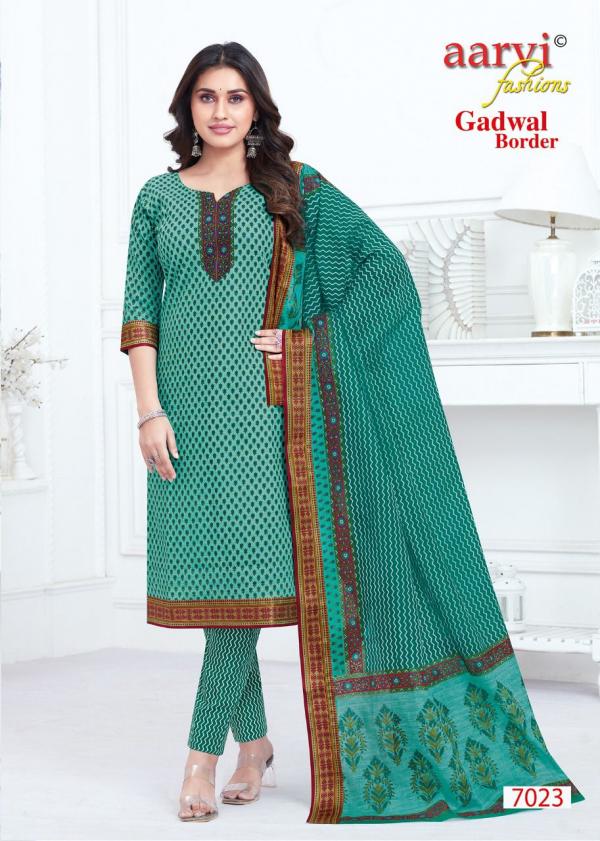 Aarvi Gadhwal Border Vol-7 Cambric Cotton Designer Dress Material